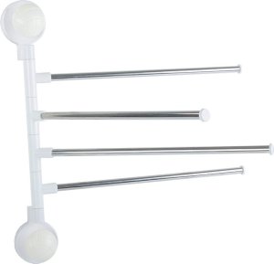 Verk Wieszak na ręczniki łazienkowy obrotowy 4 ramiona Wieszak na ręczniki łazienkowy obrotowy 4 ramiona 3