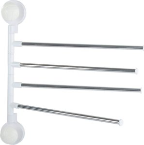 Verk Wieszak na ręczniki łazienkowy obrotowy 4 ramiona Wieszak na ręczniki łazienkowy obrotowy 4 ramiona 5