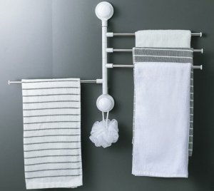Verk Wieszak na ręczniki łazienkowy obrotowy 4 ramiona Wieszak na ręczniki łazienkowy obrotowy 4 ramiona 10