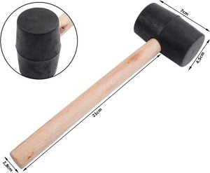 Verk Młotek gumowy do parawanu brukarski bezodrzutowy Młotek gumowy do parawanu brukarski bezodrzutowy 5