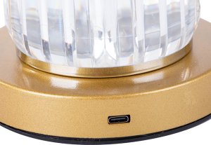 Lampka biurkowa Verk Lampka nocna stołowa kryształ led lampion dotykowa Lampka nocna stołowa kryształ led lampion dotykowa 3