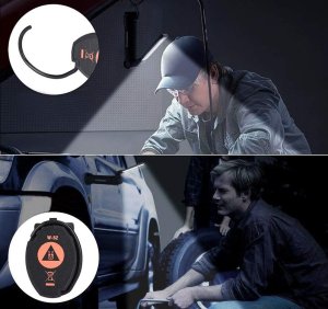 Verk Lampa latarka warsztatowa z magnesem + hak składana do warsztatu usb 5w1 Lampa latarka warsztatowa z magnesem + hak składana do warsztatu usb 5w1 9