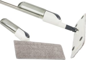 Mop Verk Mop płaski ze spryskiwaczem obrotowy solidny spray 3x wkłady mikrofibra Mop płaski ze spryskiwaczem obrotowy solidny spray 3x wkłady mikrofibra 4