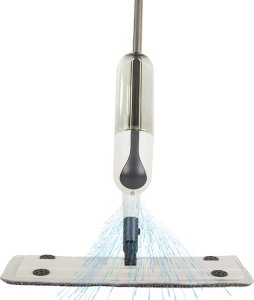 Mop Verk Mop płaski ze spryskiwaczem obrotowy solidny spray 3x wkłady mikrofibra Mop płaski ze spryskiwaczem obrotowy solidny spray 3x wkłady mikrofibra 9