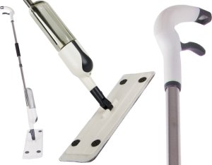 Mop Verk Mop płaski ze spryskiwaczem obrotowy solidny spray 3x wkłady mikrofibra Mop płaski ze spryskiwaczem obrotowy solidny spray 3x wkłady mikrofibra 10