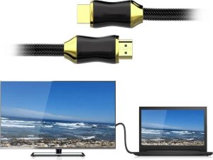 Kabel Verk HDMI - HDMI 3m złoty 5