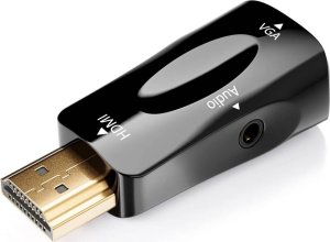 Adapter AV Verk Konwerter adapter z hdmi na vga d-sub audio dźwięk mini jack Konwerter adapter z hdmi na vga d-sub audio dźwięk mini jack 5