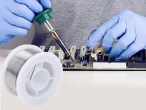 Verk Cyna do lutowania do elektroniki z topnikiem 80g 1mm lutownicza rolka Cyna do lutowania do elektroniki z topnikiem 80g 1mm lutownicza rolka 6