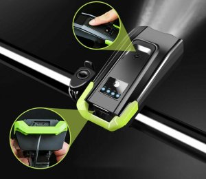 Verk Mocna lampka rowerowa przednia tylna led głośny dzwonek akumulator 2w1 Mocna lampka rowerowa przednia tylna led głośny dzwonek akumulator 2w1 11