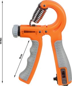 Verk Ściskacz do ćwiczeń rąk dłoni z licznikiem z regulacją 10-60kg gripper Ściskacz do ćwiczeń rąk dłoni z licznikiem z regulacją 10-60kg gripper 8