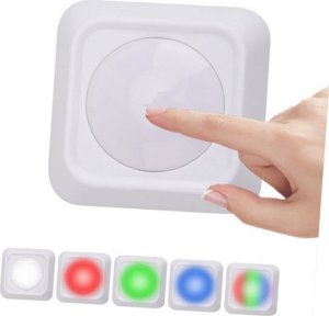 Lampka biurkowa Verk Lampka bezprzewodowa lampa nocna lampki rgb led pilot na baterie 2 sztuki Lampka bezprzewodowa lampa nocna lampki rgb led pilot na baterie 2 sztuki 3