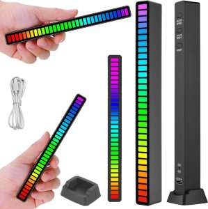 Verk Ledy usb reakcja na dźwięk multikolor neon listwa rgb led mruga 18 trybów Ledy usb reakcja na dźwięk multikolor neon listwa rgb led mruga 18 trybów 1