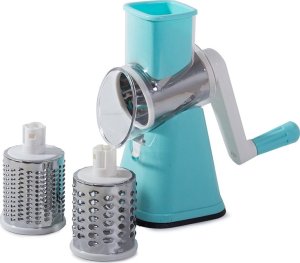 Verk Maszynka do tarcia ziemniaków sera warzyw szatkownica 3x tarki wkłady 3w1 Maszynka do tarcia ziemniaków sera warzyw szatkownica 3x tarki wkłady 3w1 2