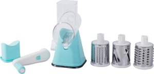 Verk Maszynka do tarcia ziemniaków sera warzyw szatkownica 3x tarki wkłady 3w1 Maszynka do tarcia ziemniaków sera warzyw szatkownica 3x tarki wkłady 3w1 5