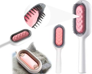 Verk Szczotka do czesania mycia zbierania sierści dla psa kota silikonowa 3w1 Szczotka do czesania mycia zbierania sierści dla psa kota silikonowa 3w1 6