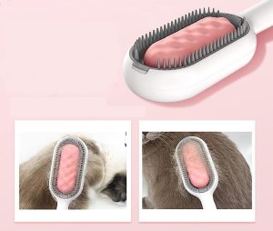 Verk Szczotka do czesania mycia zbierania sierści dla psa kota silikonowa 3w1 Szczotka do czesania mycia zbierania sierści dla psa kota silikonowa 3w1 8