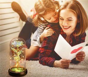 Verk Wieczna róża w szkle prezent led świecąca pudełko szklana na okazję kobiet Wieczna róża w szkle prezent led świecąca pudełko szklana na okazję kobiet 10