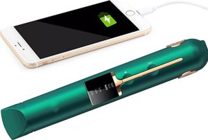 Prostownica Verk Prostownica do włosów ceramiczna lcd 2w1 regulacja temperatury power bank 2