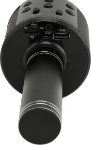 Mikrofon Verk Mikrofon bezprzewodowy bluetooth głośnik karaoke modulator głosu okrągły 4