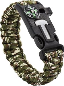 Verk Bransoletka survival opaska 5w1 kompas krzesiwo linka nóż linka paracord Bransoletka survival opaska 5w1 kompas krzesiwo linka nóż linka paracord 2