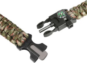 Verk Bransoletka survival opaska 5w1 kompas krzesiwo linka nóż linka paracord Bransoletka survival opaska 5w1 kompas krzesiwo linka nóż linka paracord 6