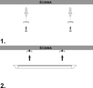 Naświetlacz Verk Lampa led oprawa natynkowa świetlówka 120cm 28w zimna Lampa led oprawa natynkowa świetlówka 120cm 28w 2