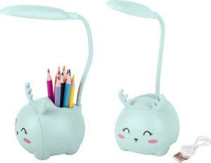 Lampka biurkowa Verk Lampka nocna dla dzieci led usb organizer stojak telefon do czytania nauki Lampka nocna dla dzieci led usb organizer stojak telefon do czytania nauki 2