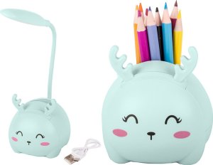 Lampka biurkowa Verk Lampka nocna dla dzieci led usb organizer stojak telefon do czytania nauki Lampka nocna dla dzieci led usb organizer stojak telefon do czytania nauki 9