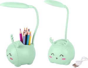 Lampka biurkowa Verk Lampka nocna dla dzieci led usb organizer stojak telefon do czytania nauki Lampka nocna dla dzieci led usb organizer stojak telefon do czytania nauki 2