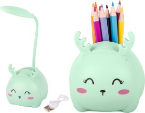 Lampka biurkowa Verk Lampka nocna dla dzieci led usb organizer stojak telefon do czytania nauki Lampka nocna dla dzieci led usb organizer stojak telefon do czytania nauki 9