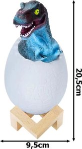 Lampka biurkowa Verk Lampka nocna dinozaur tyranosaur jajko rgb led jajo świecące dla dzieci Lampka nocna dinozaur tyranosaur jajko rgb led jajo świecące dla dzieci 3