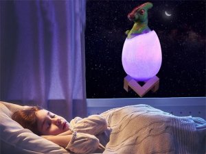 Lampka biurkowa Verk Lampka nocna dinozaur dino jajko rgb led jajo świecące dla dzieci Lampka nocna dinozaur dino jajko rgb led jajo świecące dla dzieci 10