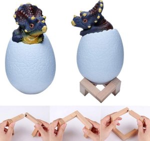Lampka biurkowa Verk Lampka nocna dinozaur triceratops jajko rgb led jajo świecące dla dzieci Lampka nocna dinozaur triceratops jajko rgb led jajo świecące dla dzieci 3