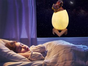 Lampka biurkowa Verk Lampka nocna dinozaur triceratops jajko rgb led jajo świecące dla dzieci Lampka nocna dinozaur triceratops jajko rgb led jajo świecące dla dzieci 5