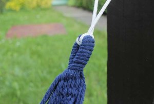 Heckermann Hamak Sznurkowy Zielono-Niebieski 260X100 7