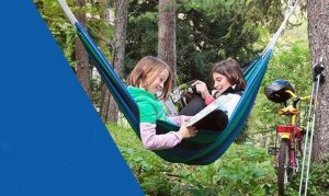 Heckermann Hamak Sznurkowy Zielono-Niebieski 260X100 10