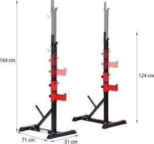HMS Stojaki pod sztangę regulowane STR25 HMS 4