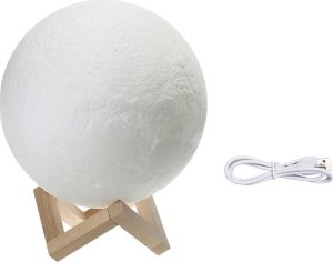 Lampka biurkowa Verk Lampka nocna świecący księżyc 3d moon light 8cm Lampka nocna świecący księżyc 3d moon light 8cm 2