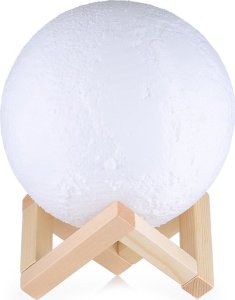 Lampka biurkowa Verk Lampka nocna świecący księżyc 3d moon light 8cm Lampka nocna świecący księżyc 3d moon light 8cm 4