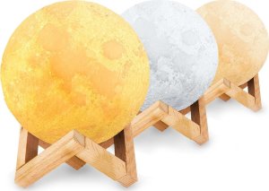 Lampka biurkowa Verk Lampka nocna świecący księżyc 3d moon light 8cm Lampka nocna świecący księżyc 3d moon light 8cm 7