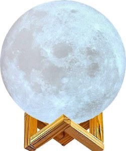 Lampka biurkowa Verk Lampka nocna świecący księżyc 3d moon light 8cm Lampka nocna świecący księżyc 3d moon light 8cm 9