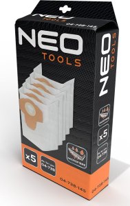 Odkurzacz przemysłowy Neo Worki do odkurzacza 04-738, 5 sztuk 9