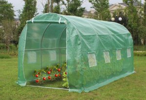 kontrast Tunel ogrodowy foliowy szklarnia warzywniak 400X200X200 cm 19 mm zielony 8