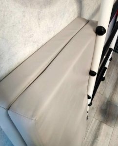 Wallbarz Składany materac pod drabinkę gimnastyczną 100x100x10 cm Wallbarz popielaty 3