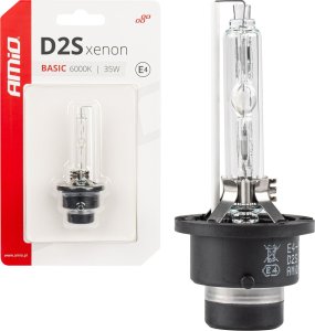 AMiO Żarówka ksenonowa żarnik xenon d2s 6000k basic blister amio-03861 1