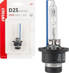 AMiO Żarówka ksenonowa żarnik xenon d2s 8000k basic blister amio-03862 1