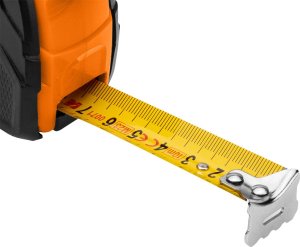 Neo Miara zwijana stalowa 5 m x 19 mm, auto blokada, dwa przyciski stop 3