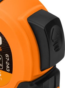 Neo Miara zwijana stalowa Super Black 5 m x 25 mm, auto blokada, dwa przyciski stop, magnes 4