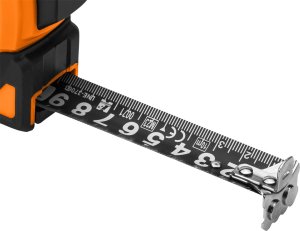 Neo Miara zwijana stalowa Super Black 10 m x 25 mm, auto blokada, dwa przyciski stop, magnes 3
