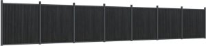 vidaXL Panel ogrodzeniowy, szary, 1218x186 cm, WPC 2